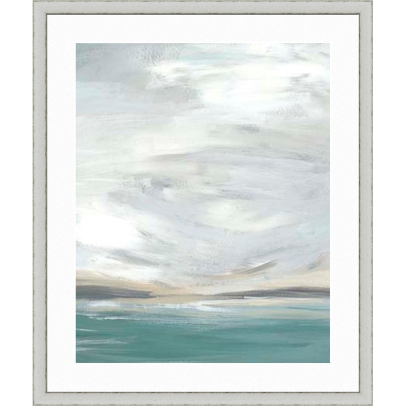 Highland Dunes Seafoam Vista I Picture Frame Print Wayfair
